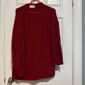 Old Navy Women's Red Crew Neck Sweater